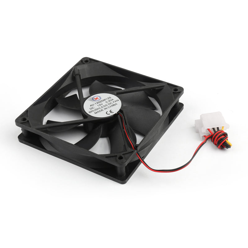 1Pcs DC Brushless Cooling Blower Fan 12V 0.2A 12025s 120x120x25mm 4 Pin Wire