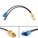 4Pcs 20CM RCA Female Jack To Fakra-C Male & Female Plug RG174 Splitter Cable 50??