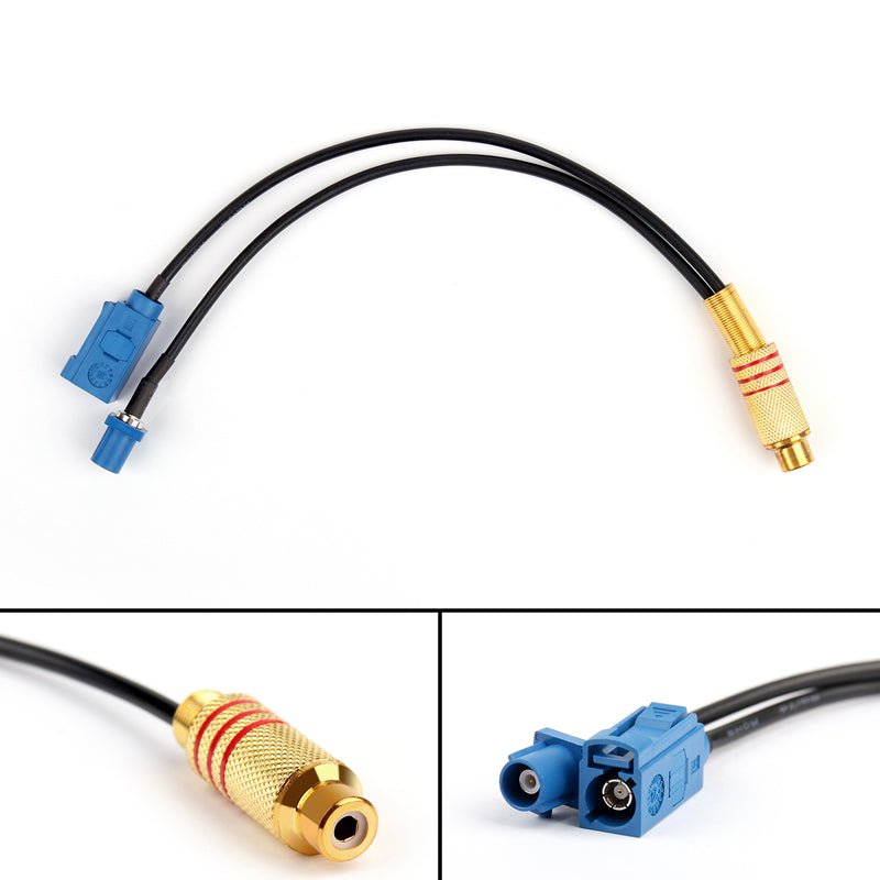 4Pcs 20CM RCA Female Jack To Fakra-C Male & Female Plug RG174 Splitter Cable 50Ω