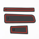Door Mats Cup Holder Non-Slip Pads For  Charger 2015-2019 Red Generic