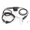 Throat Mic Headset Air Tube Fit for XPR3300 3500 6600 P6620 E8600 MTP3150