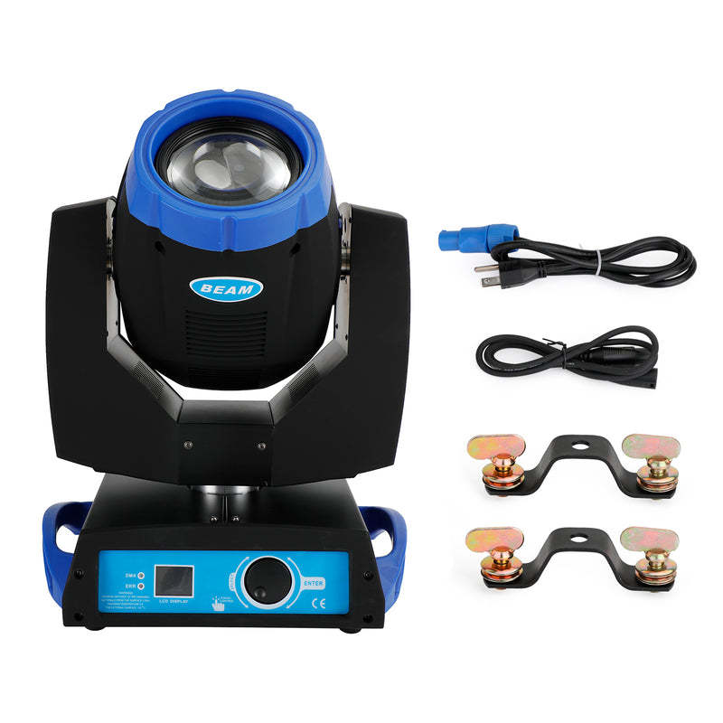 230W 7R Zoom Moving Head Beam Sharpy Light 8 Prism Strobe DMX 16Ch Party Blue