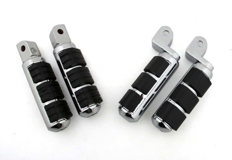 Front & Rear Foot Pegs Honda ACE 1100 Tourer Shadow 1100 VT1100C Valkyrie Generic