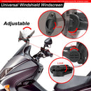 Motorcycle Adjustable Clip On Windshield Extension Spoiler Wind Deflector Generic