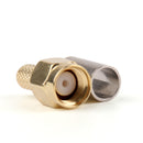 10Pcs Connector RP.SMA Male Jack Crimp RG58 RG142 LMR195 RG400 Cable Straight