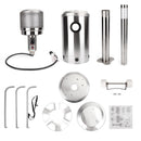 Patio Heater 48000 BTU Stainless Steel Outdoor Propane Gas Floor Stand Heating