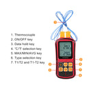 Digital Thermocouple Thermometer Temperature Dual-channel Meter Tester LCD