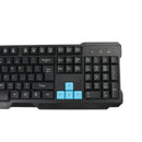 Multimedia 2.4GHz Wireless Gaming Keyboard with USB Ergonomic Mouse DPI Control