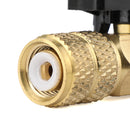 3pcs Straight Ball Valves 1/4" SAE Refrigerant HVAC A/C Tech Hand Tool For R410A