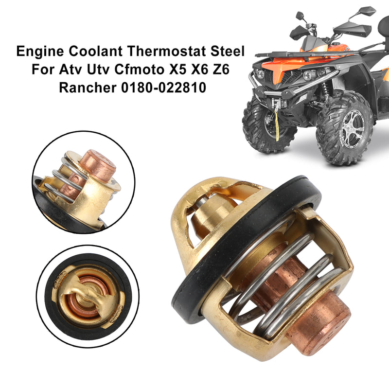 Atv Utv Cfmoto X5 X6 Z6 Rancher 0180-022810 Engine Coolant Thermostat Steel