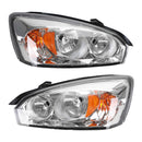 Chrome Housing Clear Amber Headlights Assembly For Chevr Malibu 2004-2008 Generic