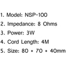 Mini Size Nagoya NSP-100 External Speaker For Yaesu Kenwood Icom CB Radio