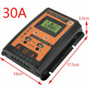 12/24V 30A Solar Charge Controller Panel Battery Regulator Dual USB