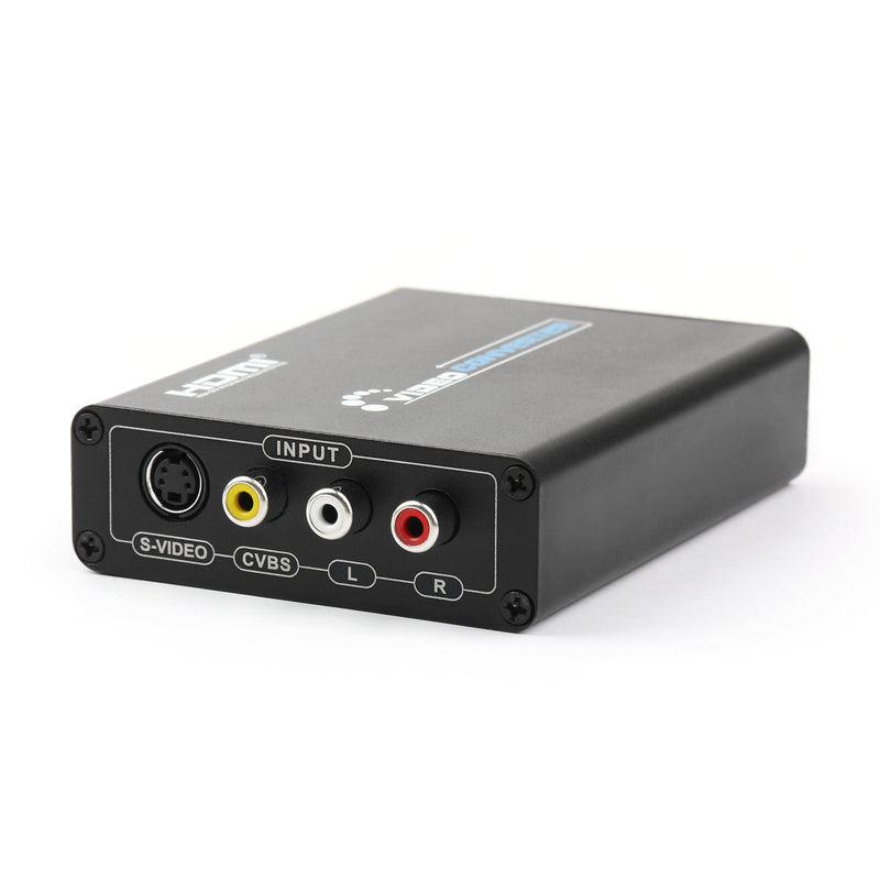 3 RCA AV+S-Video CVBS Composite R/L Audio to HDMI 1080P Converter US/AU Plug Power