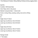 1 Pair Waterproof Outdoor Hiking Walking Climbing Hunting Legging Gaiters