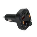 18W FM Transmitter External Microphone Dual USB PD Type C Fast Charger Bluetooth 5.0 Handsfree Car FM Modulator 3.1A PD