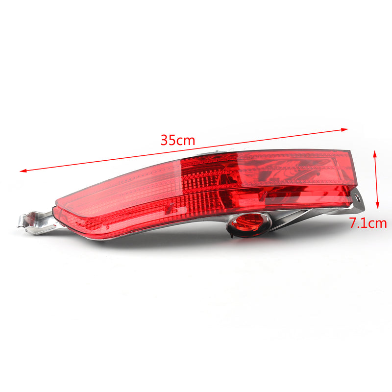 1Pair Red Rear Fog Lamp Bumper Cover Reflector For VW Touareg 2011-2014 Generic