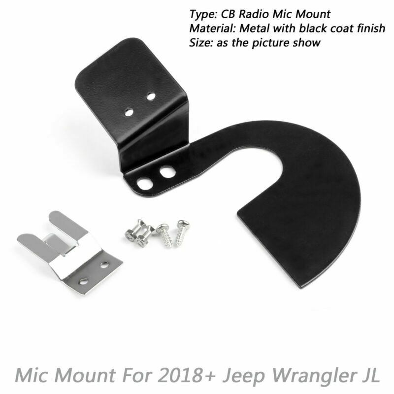 CB HAM GMRS Microphone Holder Grab Bar Mount fits for Wrangler JL 2018+ 75WXST Generic
