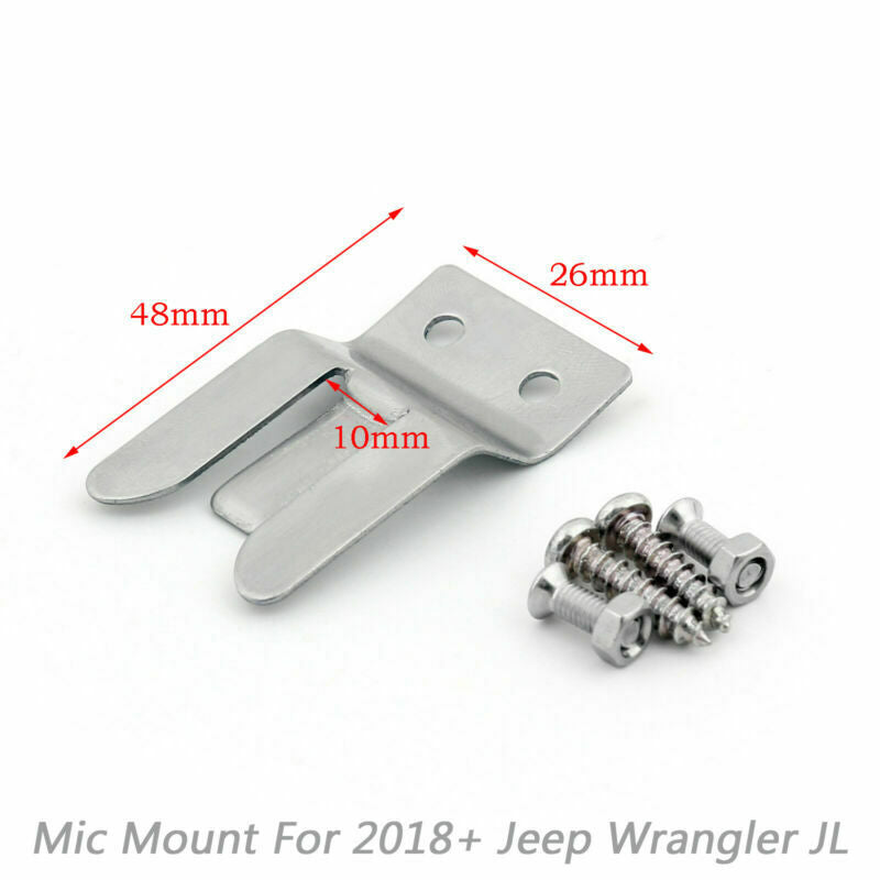 CB HAM GMRS Microphone Holder Grab Bar Mount fits for Wrangler JL 2018+ 75WXST Generic