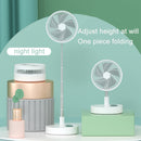 AC Fan Air Cooler Mini Folding Portable Bed&Desk Personal With Remote