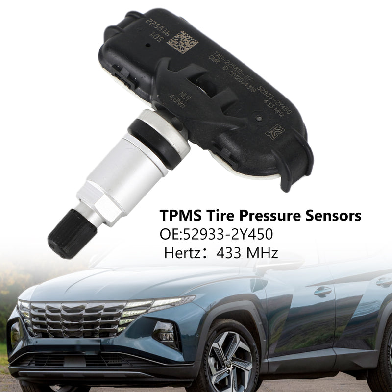 1x TPMS Tire Pressure Sensor 52933-2Y450 For Hyundai ix35 Tucson Generic