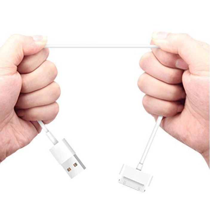 Charging Data Cable For iPhone 4 4S iPod iPad White and 3ft 30-Pin USB Sync