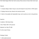 Mini Pedal Stepper Bike Feet Hand Cycling Fitness Exercise Trainer Desk Home Gym