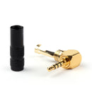 1PCS 2.5mm 4 Pole TRRS Mini Audio Male Plug Right Angle 90¡ã Connector Blk