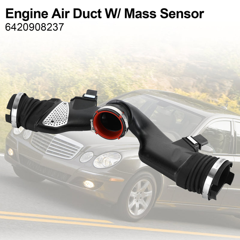 6420908237 Engine Air Duct W/ Mass Sensor for Mercedes-Benz X164 W164 W211 W251