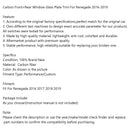 Carbon Front+Rear Triangular Window Glass Plate Trim For Renegade 2016-2019 Generic