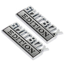 2pc Shitbox Edition Emblem Decal Badges Stickers For Ford Chevr Car Truck