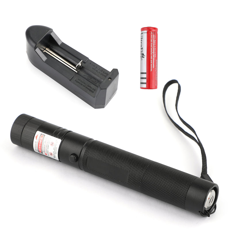650nm Red Laser Pointer Pen Visible Beam Light Lazer + 18650 + Charger