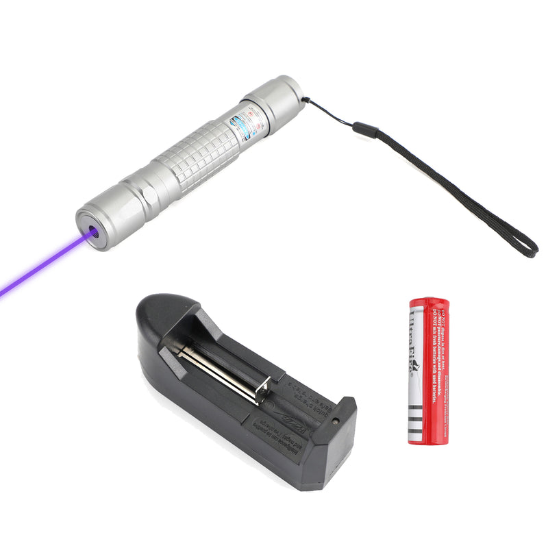5MW 405NM Blue Purple Laser Pointer Pen Visible Beam Light