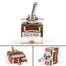 2 Terminal 3P (ON)-ON 15A 250V Toggle Switch Reset Boot SPDT Industrial Grade
