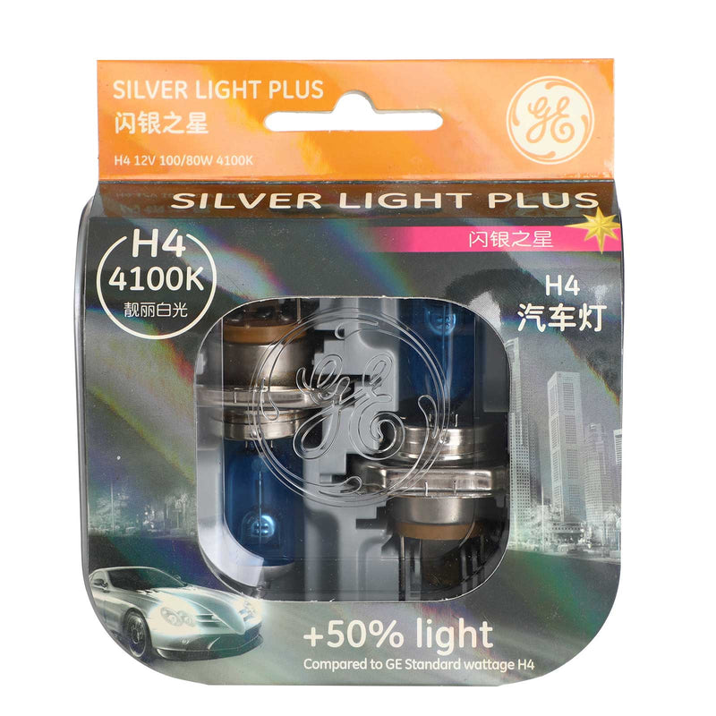 H4 Car Headlight For GE Sliver Light Plus 4100K +50% Light Sparking White Light Generic
