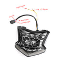 LED Brake Turn Signals Taillight For Kawasaki Z650 Ninja 650 Z900 17-24 Silver Generic