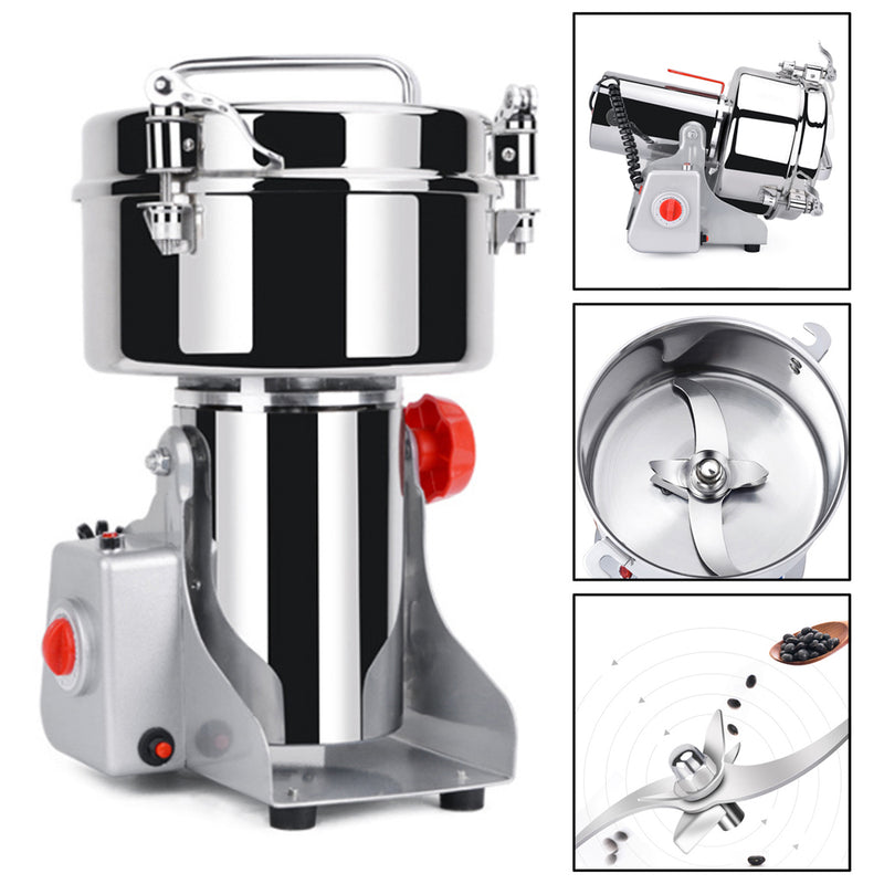 300g Herb Grain Grinder Electric Mill Cereal Machine-High Speed/Durable Life
