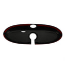 Black/Grey Checkered Red Rear View Mirror Cover For BMW MINI Cooper R55 R56 R57 Generic
