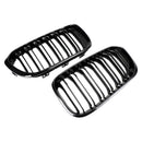 BMW 1 Series F20 F21 2015-2017 Gloss Black Double Front Kidney Grill Grille