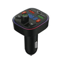 18W FM Transmitter External Microphone Dual USB PD Type C Fast Charger Bluetooth 5.0 Handsfree Car FM Modulator 3.1A PD