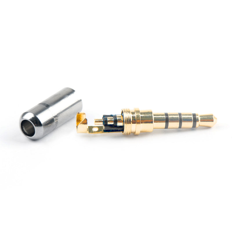 10Pcs Mini 3.5mm Stereo 4 Pole Jack Plug Audio Connector For Repair Headphone