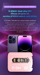 R-SIM 18+ Nano Unlock RSIM Card Fit for iPhone 14 13 Pro MAX 12 Pro 11 X IOS 16