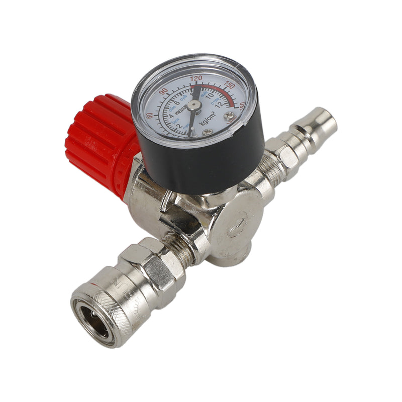 Air Compressor 1/4" Regulator Pressure Gauge Switch Valve Control 175 Psi