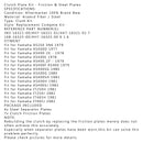 Clutch Kit Iron& Friction Plates fit for Yamaha XS250 XS400 IT250 IT465 Generic