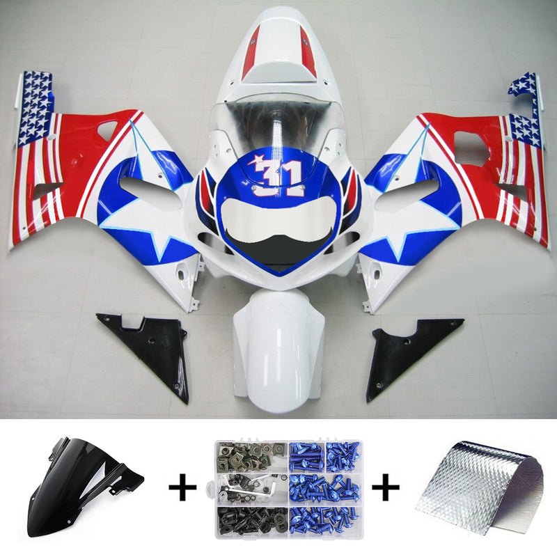 Suzuki GSXR750 2001-2003  Fairing Kit Bodywork Plastic ABS