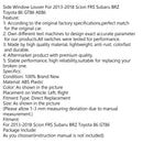 Carbon Side Window Louver For 2013-2018 Scion FRS Subaru BRZ Toyota 86 GT86 Generic