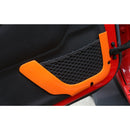 2pcs ABS Trunk Sundry Net String Bag Frame Trim For Renegade 2011+ 2Door Silver/Orange Generic