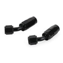 6AN -6AN Black Nylon E85 PTFE Fuel Line 10FT 6 Fittings Hose Kit