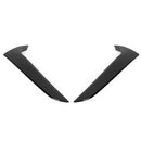 Pair Rear Window Side Spoiler Canards Trim Fit Audi A4 B8 Glossy Black Generic