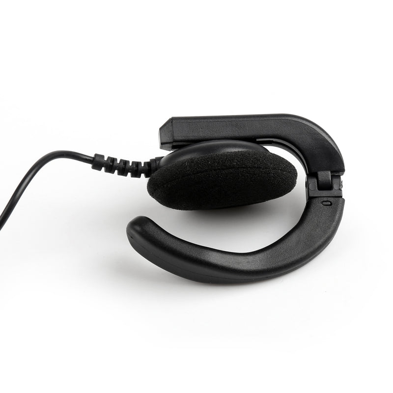 3.5mm Listen Only G Shape Headset Earhook For Radio MIC Speaker MP3 MP4